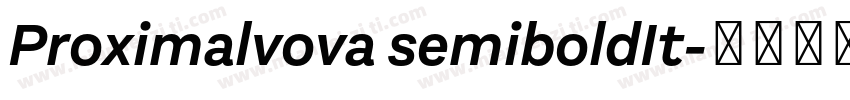 Proximalvova semiboldIt字体转换